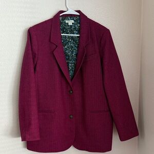 Sundance Wool-blend Dark Pink/Magenta Blazer